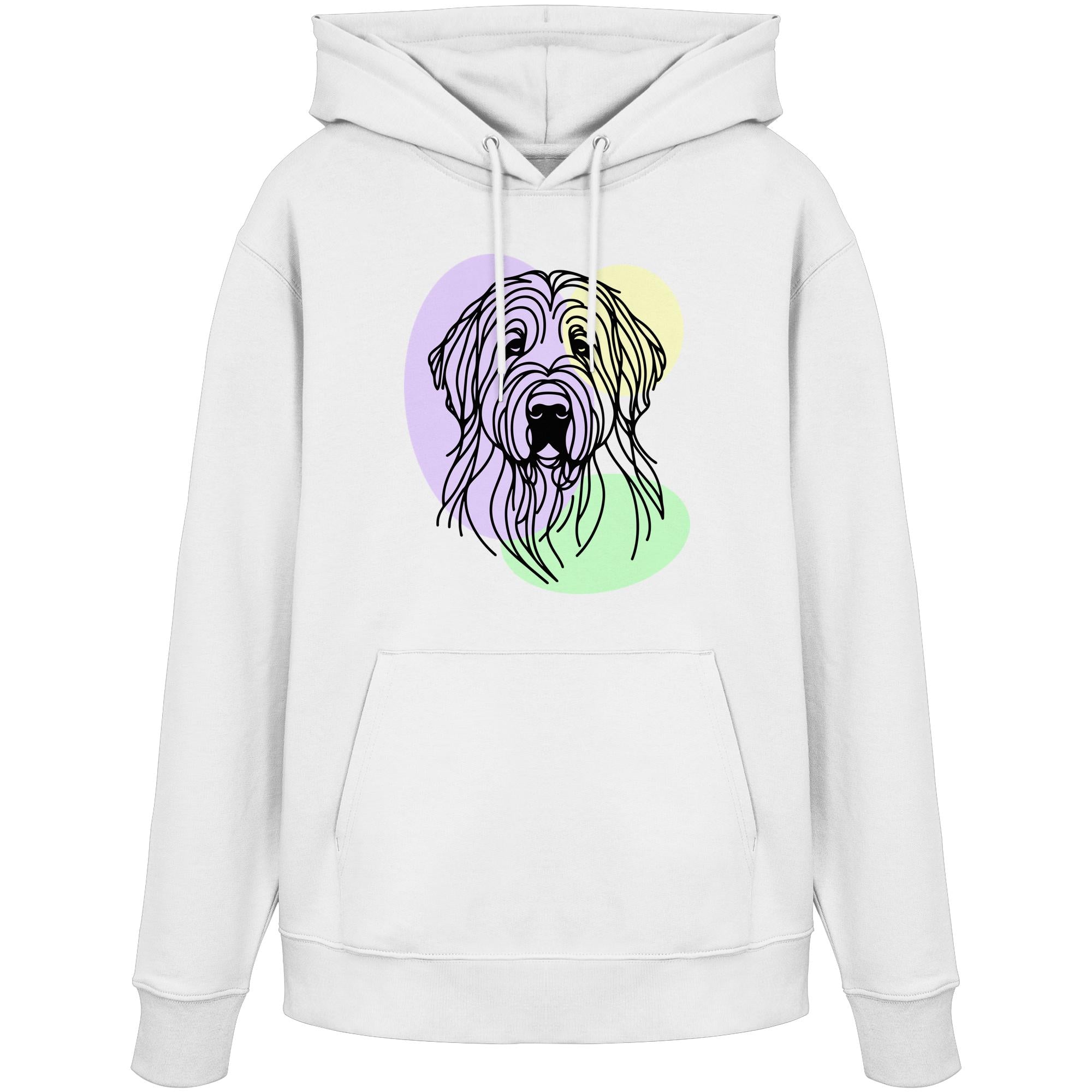 Line Art - Süßer Briard - Organic Hoodie