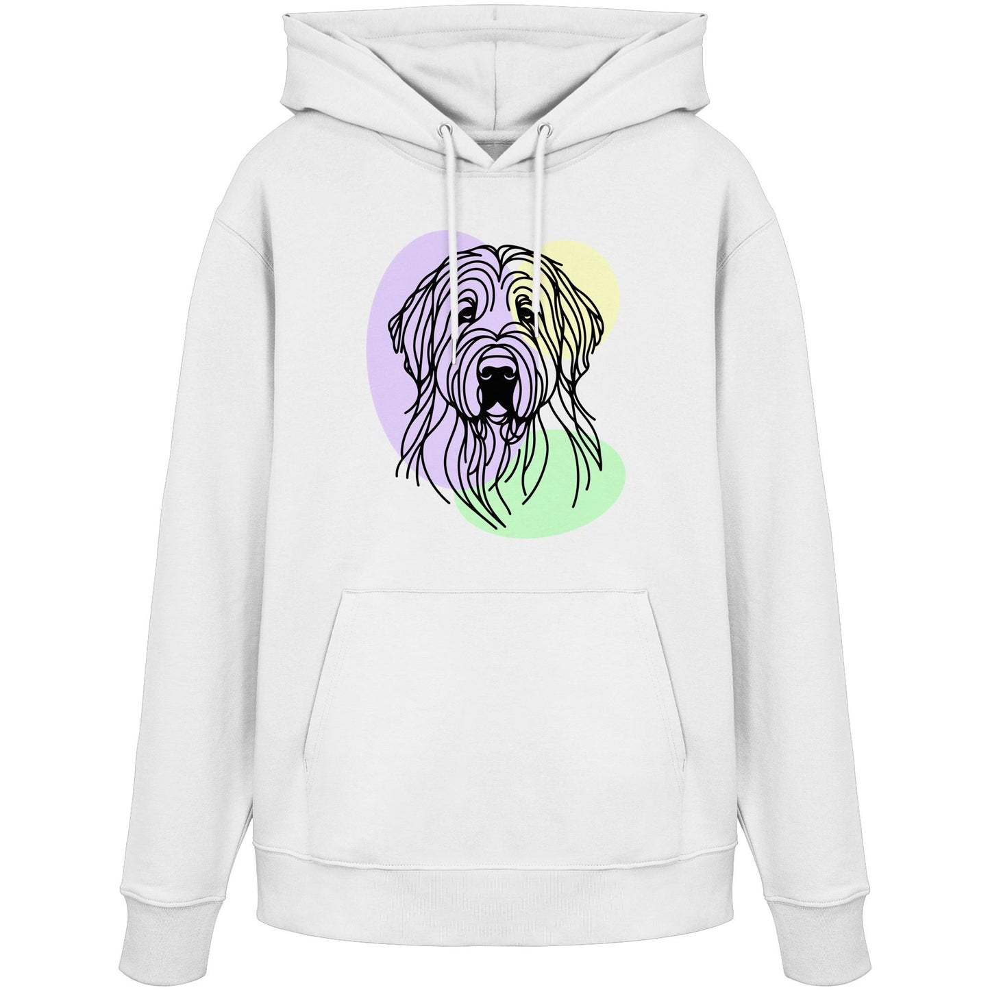 Line Art - Süßer Briard - Organic Hoodie