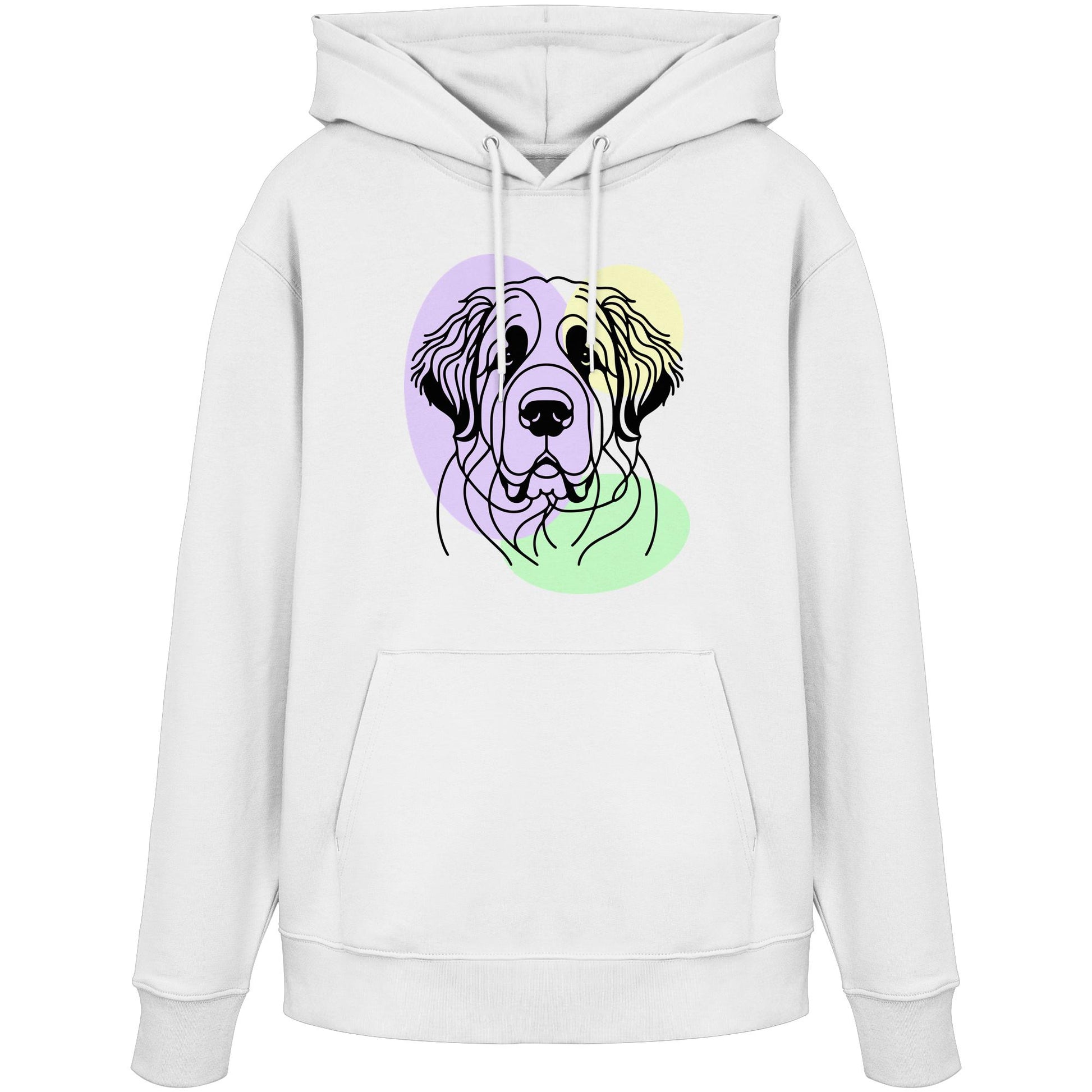 Line Art - Süßer Bernhardiner - Organic Hoodie
