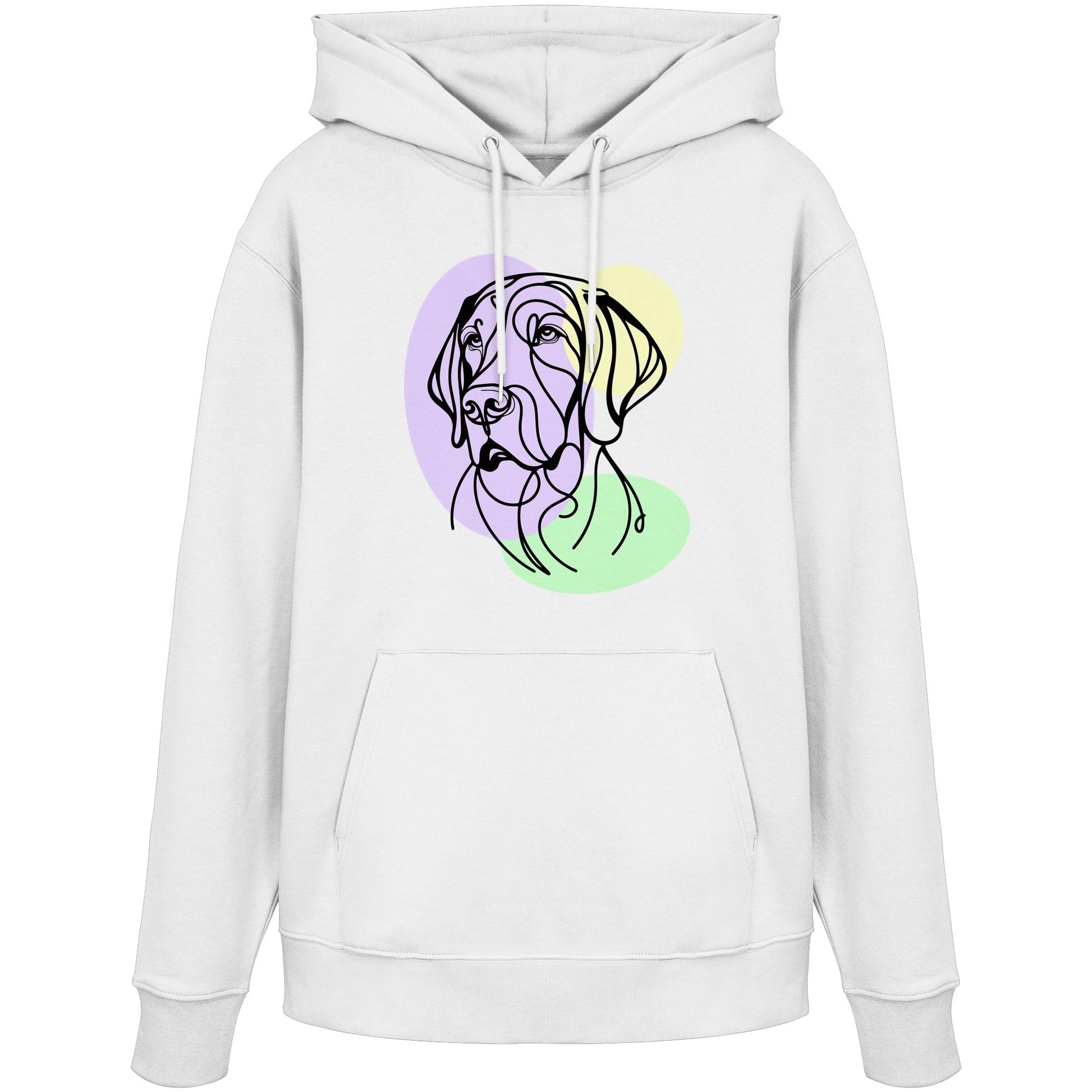 Line Art - Süßer Deutsch Kurzhaar - Organic Hoodie