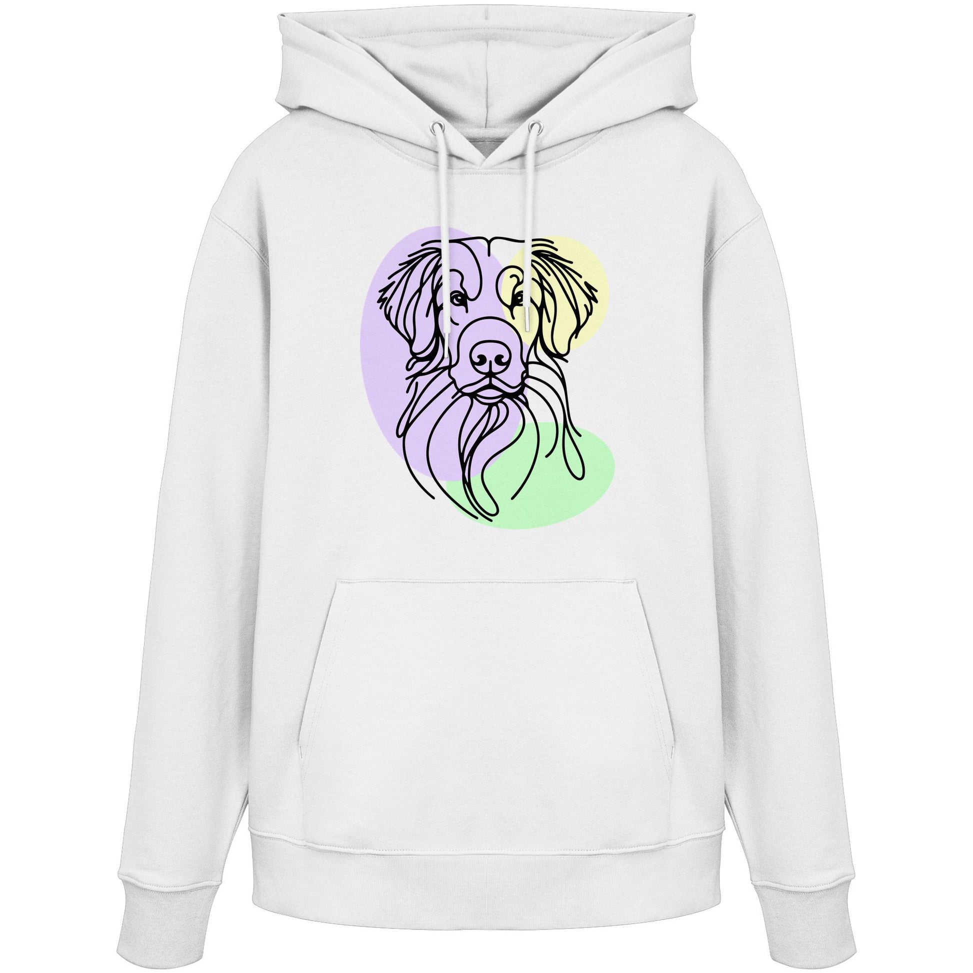 Line Art - Süßer Nova Scotia Duck Tolling Retriever - Organic Hoodie