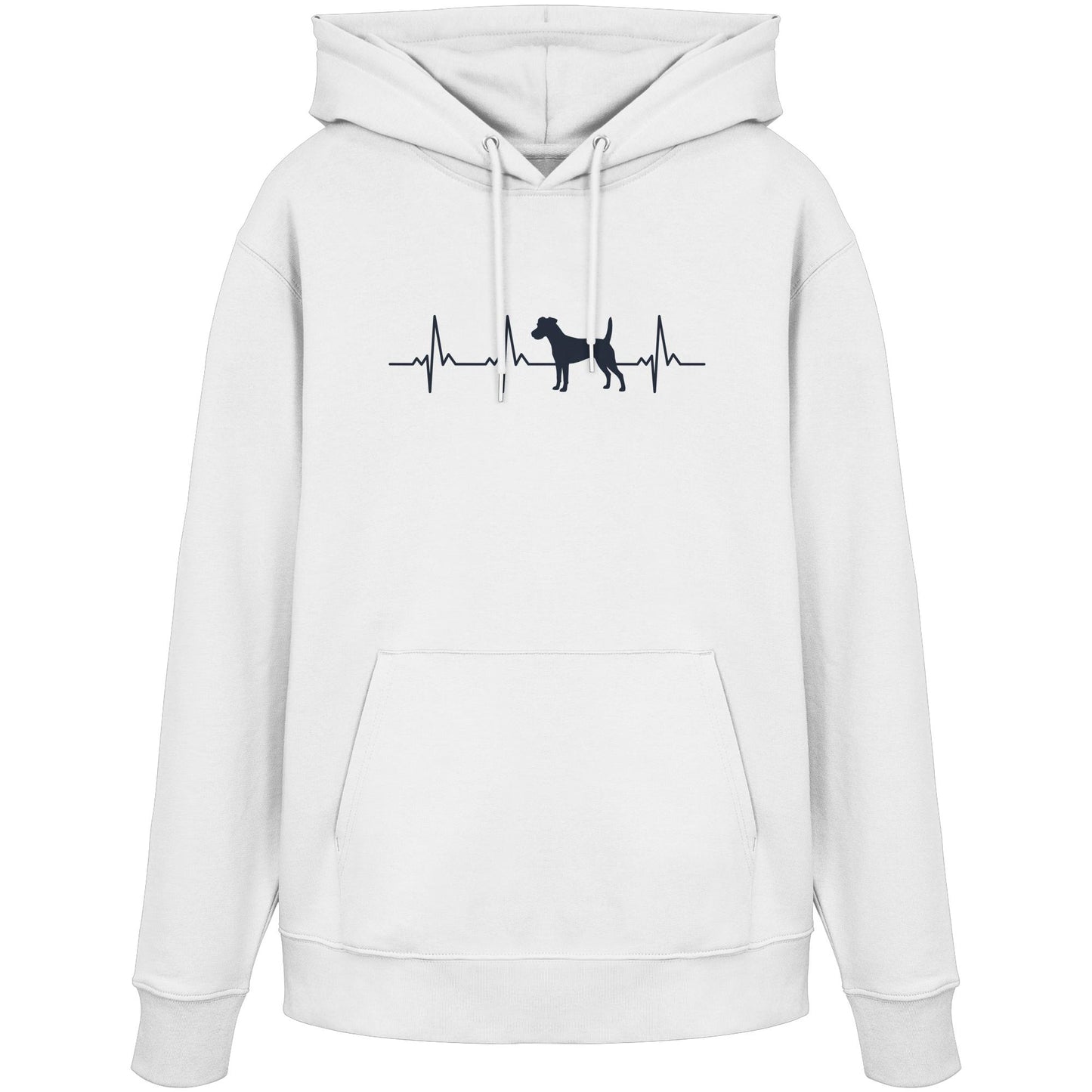 Herzschlag Parson Russell - Organic Hoodie
