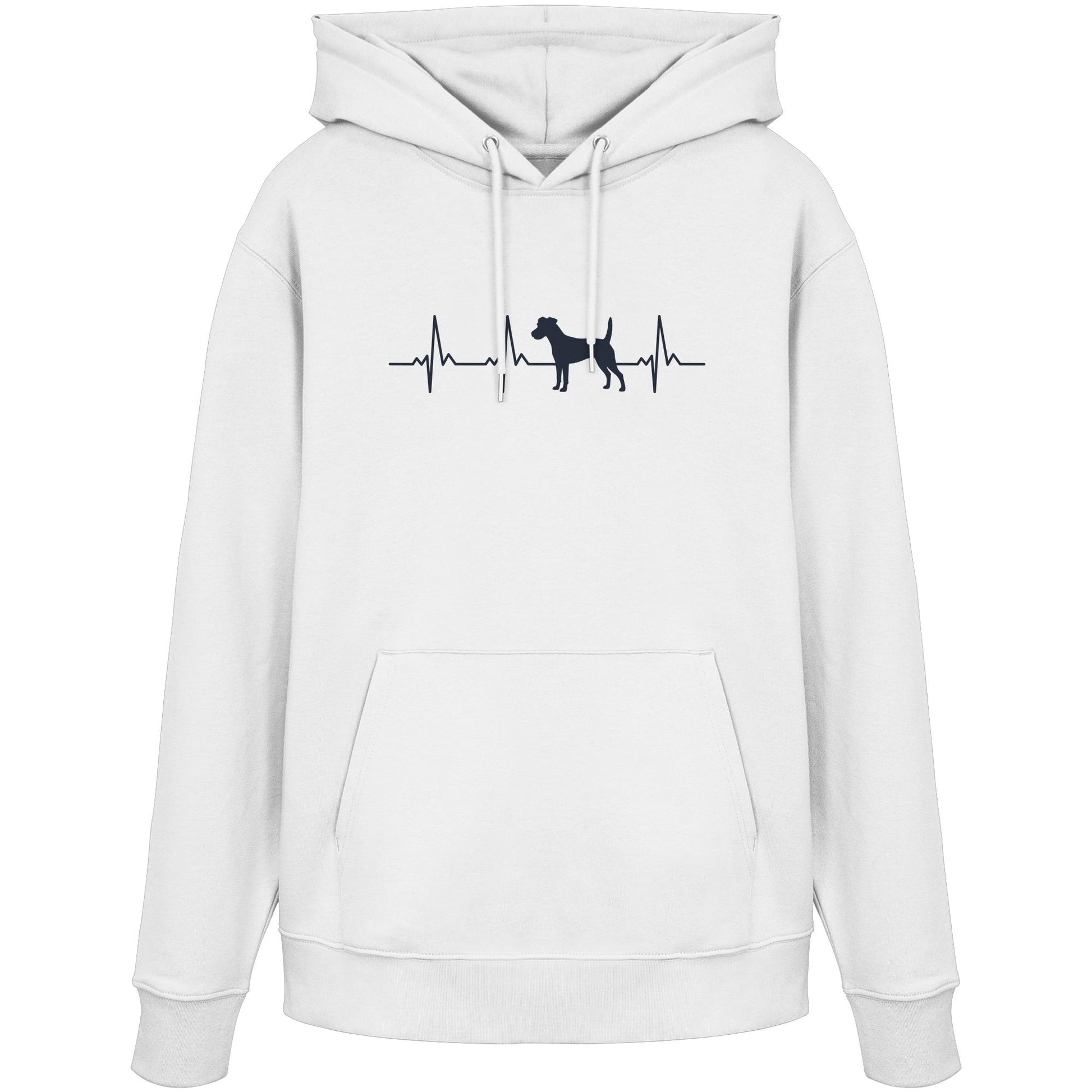 Herzschlag Parson Russell - Organic Hoodie