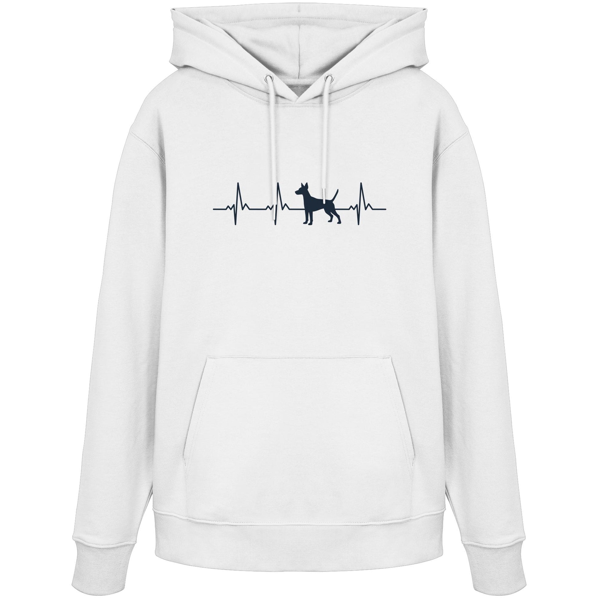 Herzschlag Zwergpinscher - Organic Hoodie