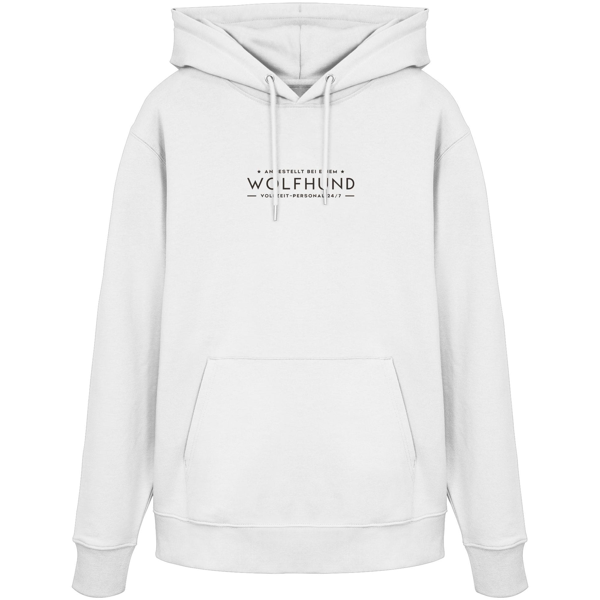 Vollzeit-Personal - Wolfhund - Organic Hoodie