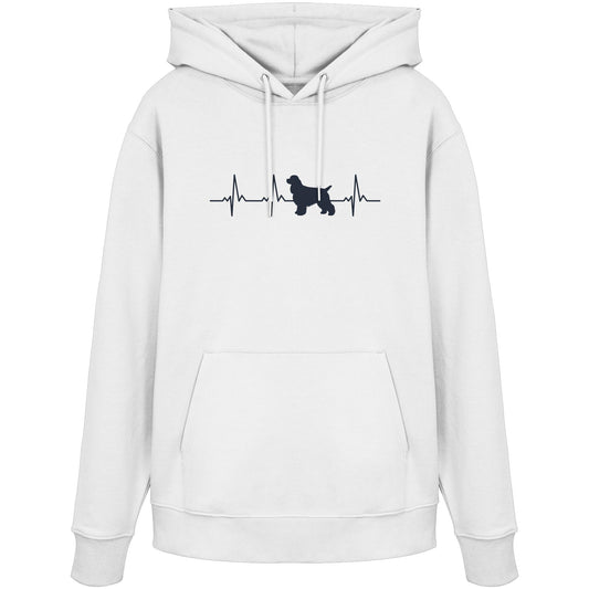 Herzschlag American Cocker Spaniel - Organic Hoodie