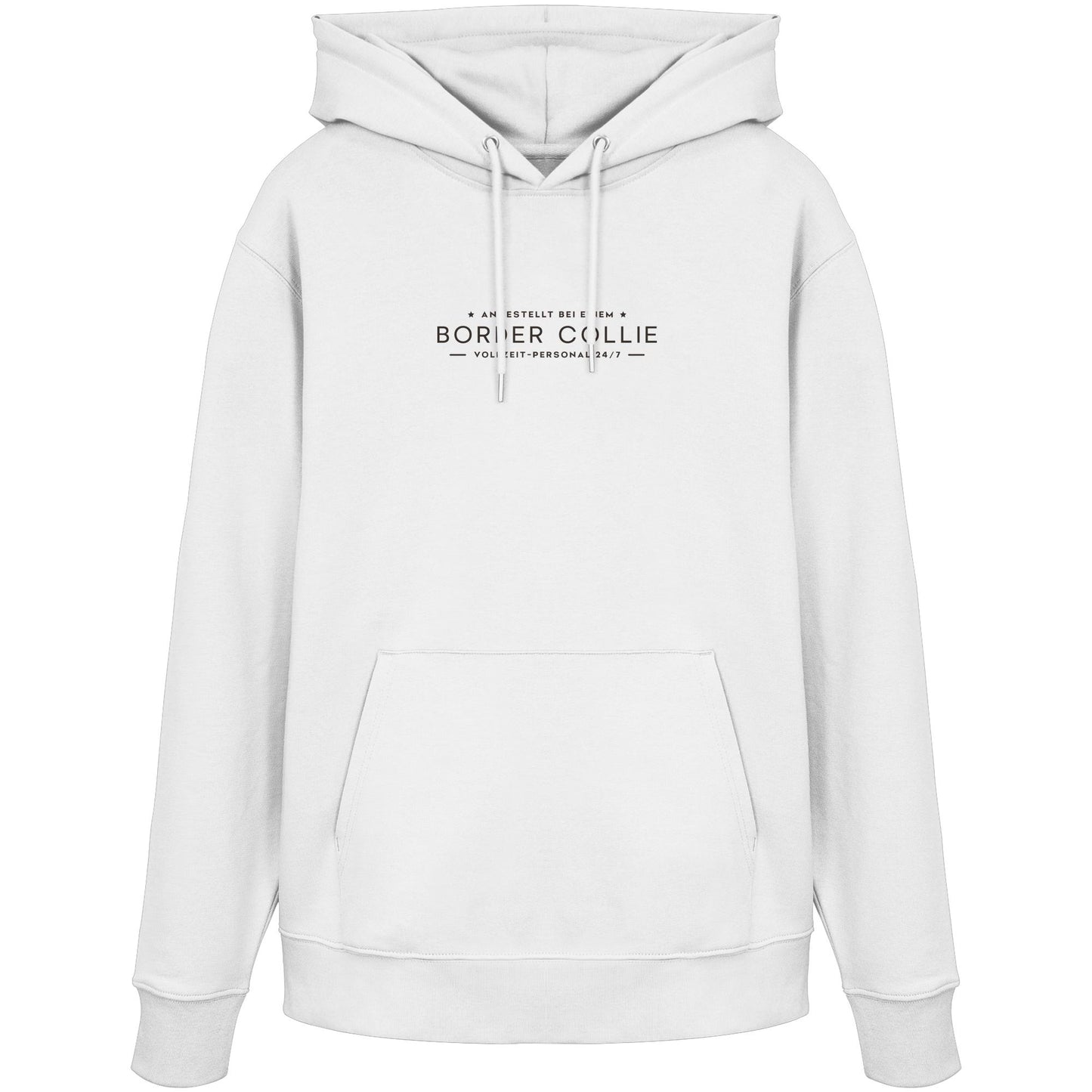 Vollzeit-Personal - Border Collie - Organic Hoodie