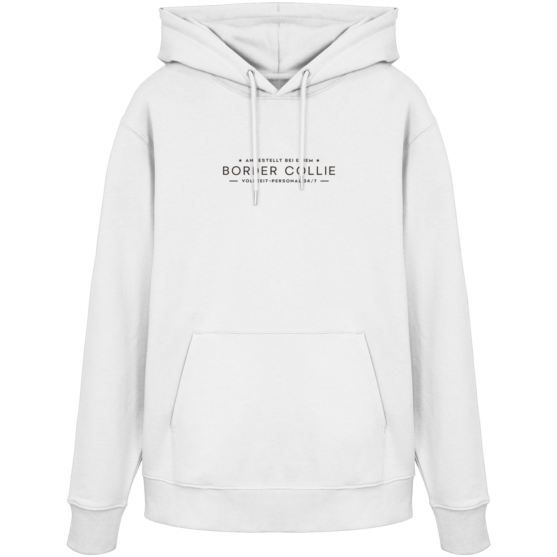Vollzeit-Personal - Border Collie - Organic Hoodie