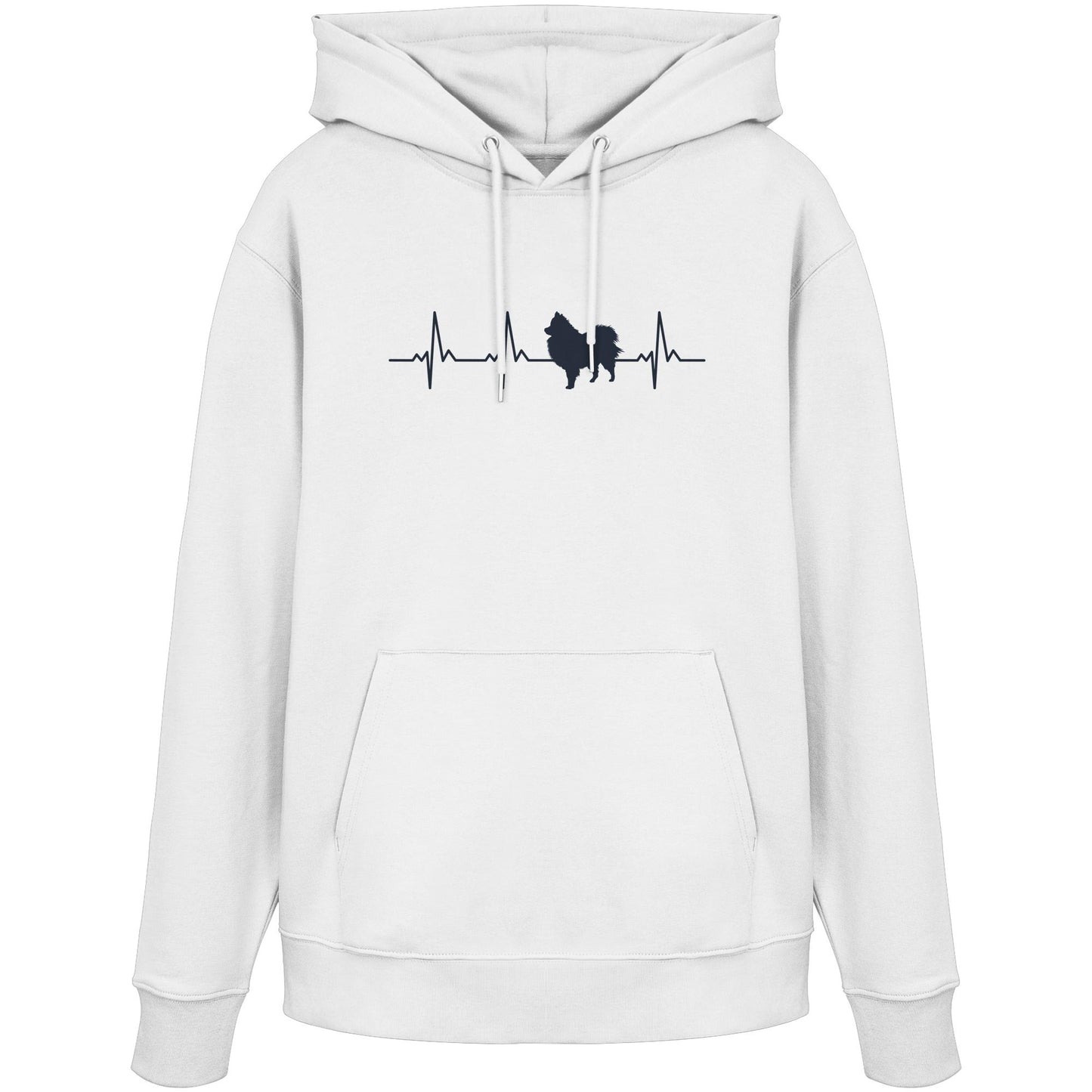 Herzschlag Pomeranian - Organic Hoodie
