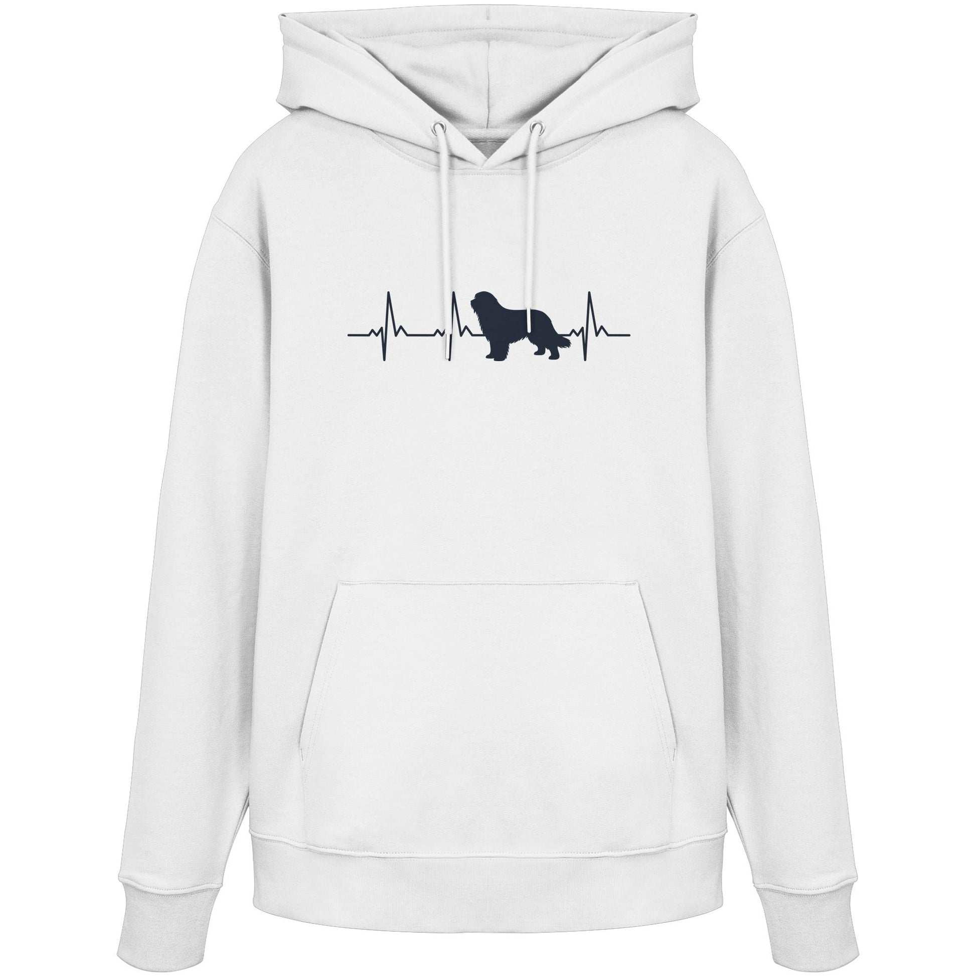 Herzschlag Bearded Collie - Organic Hoodie