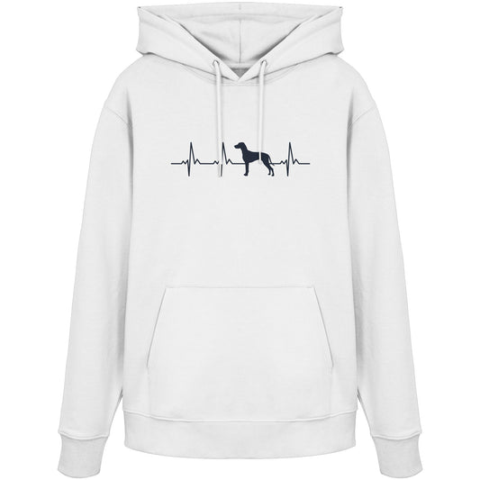 Herzschlag Weimaraner - Organic Hoodie