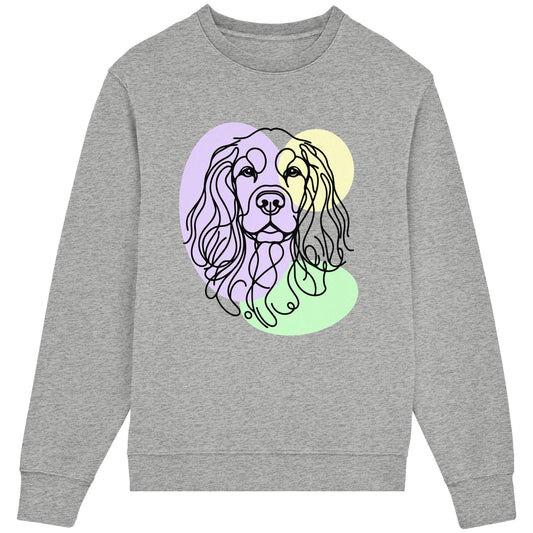 Line Art - Süßer Cocker Spaniel - Organic Lightweight Sweatshirt