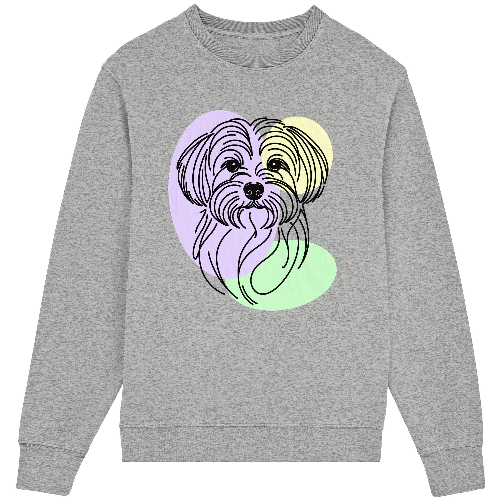 Line Art - Süßer Malteser - Organic Lightweight Sweatshirt