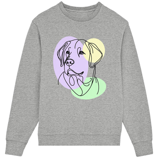 Line Art - Süßer Labrador - Organic Lightweight Sweatshirt