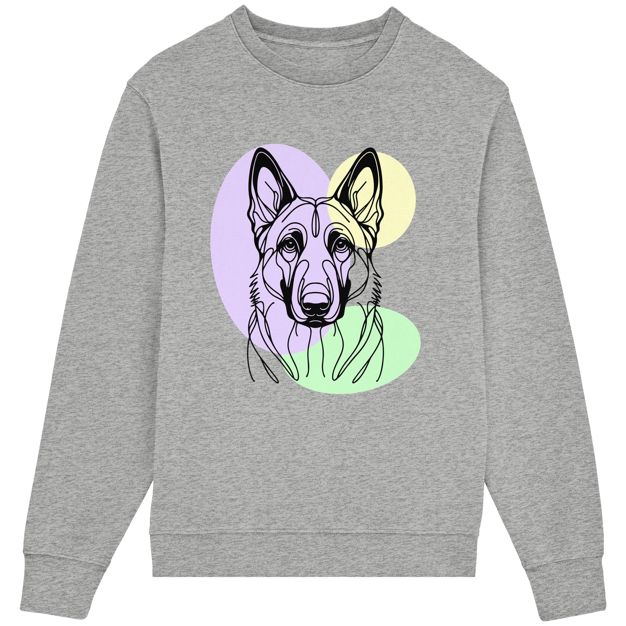 Line Art - Süßer Malinois - Organic Lightweight Sweatshirt