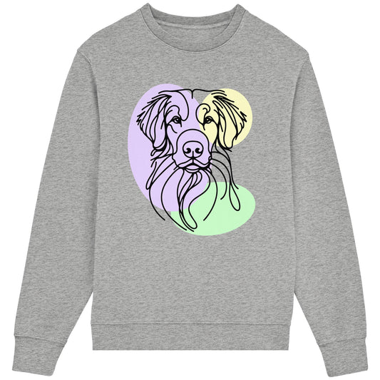 Line Art - Süßer Nova Scotia Duck Tolling Retriever - Organic Lightweight Sweatshirt