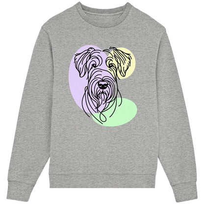 Line Art - Süßer Irish Terrier - Organic Lightweight Sweatshirt