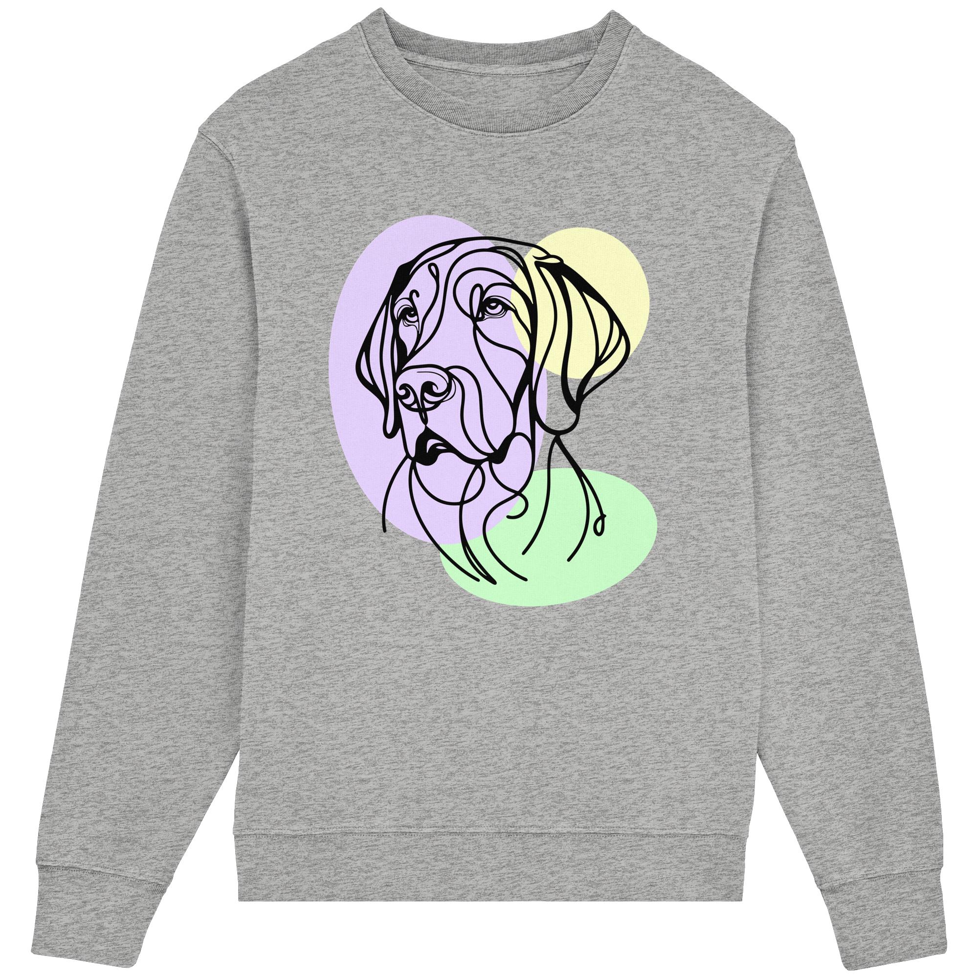 Line Art - Süßer Deutsch Kurzhaar - Organic Lightweight Sweatshirt