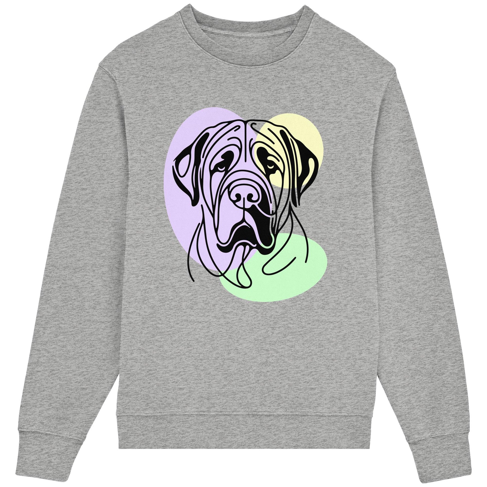 Line Art - Süßer Bullmastiff - Organic Lightweight Sweatshirt