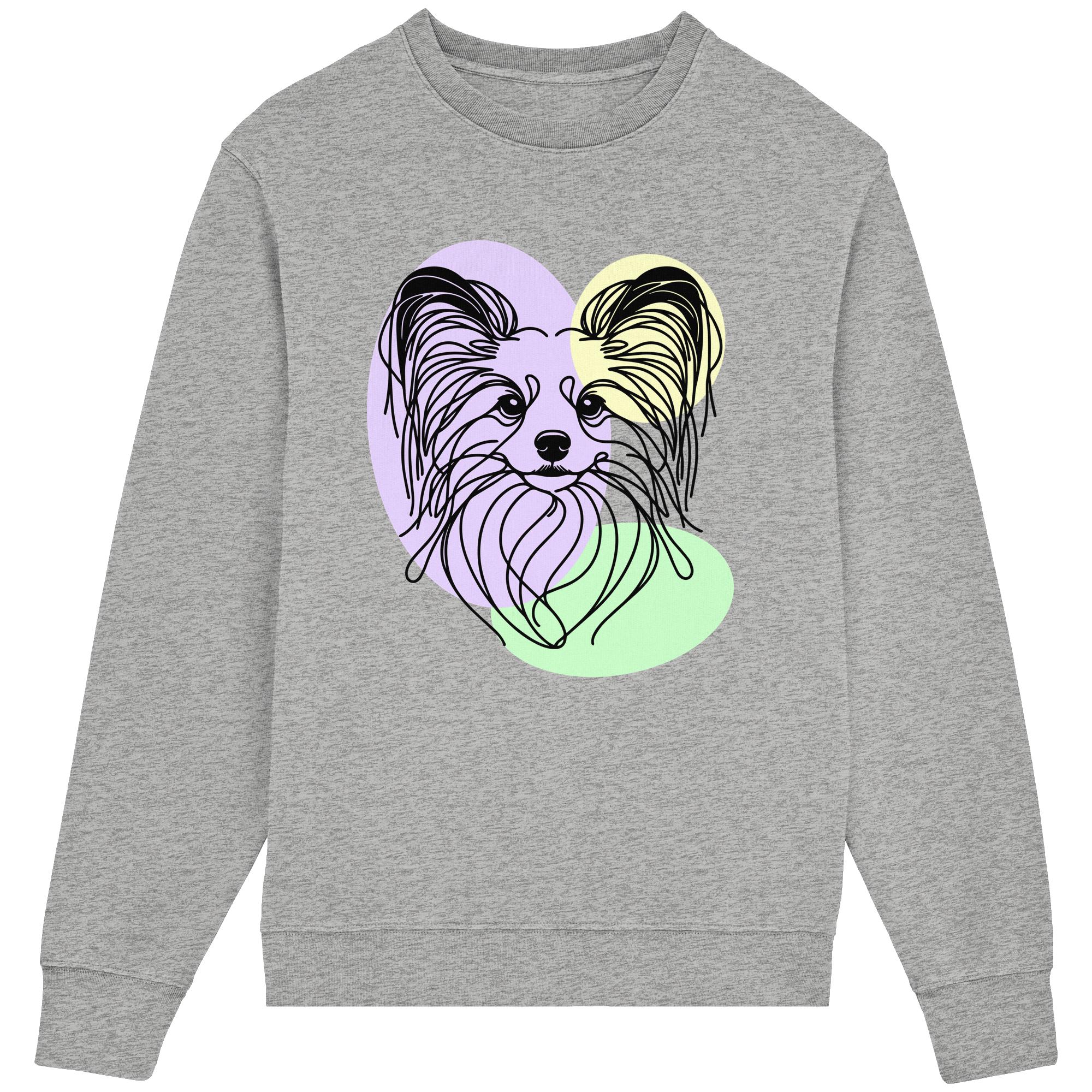 Line Art - Süßer Papillon - Organic Lightweight Sweatshirt
