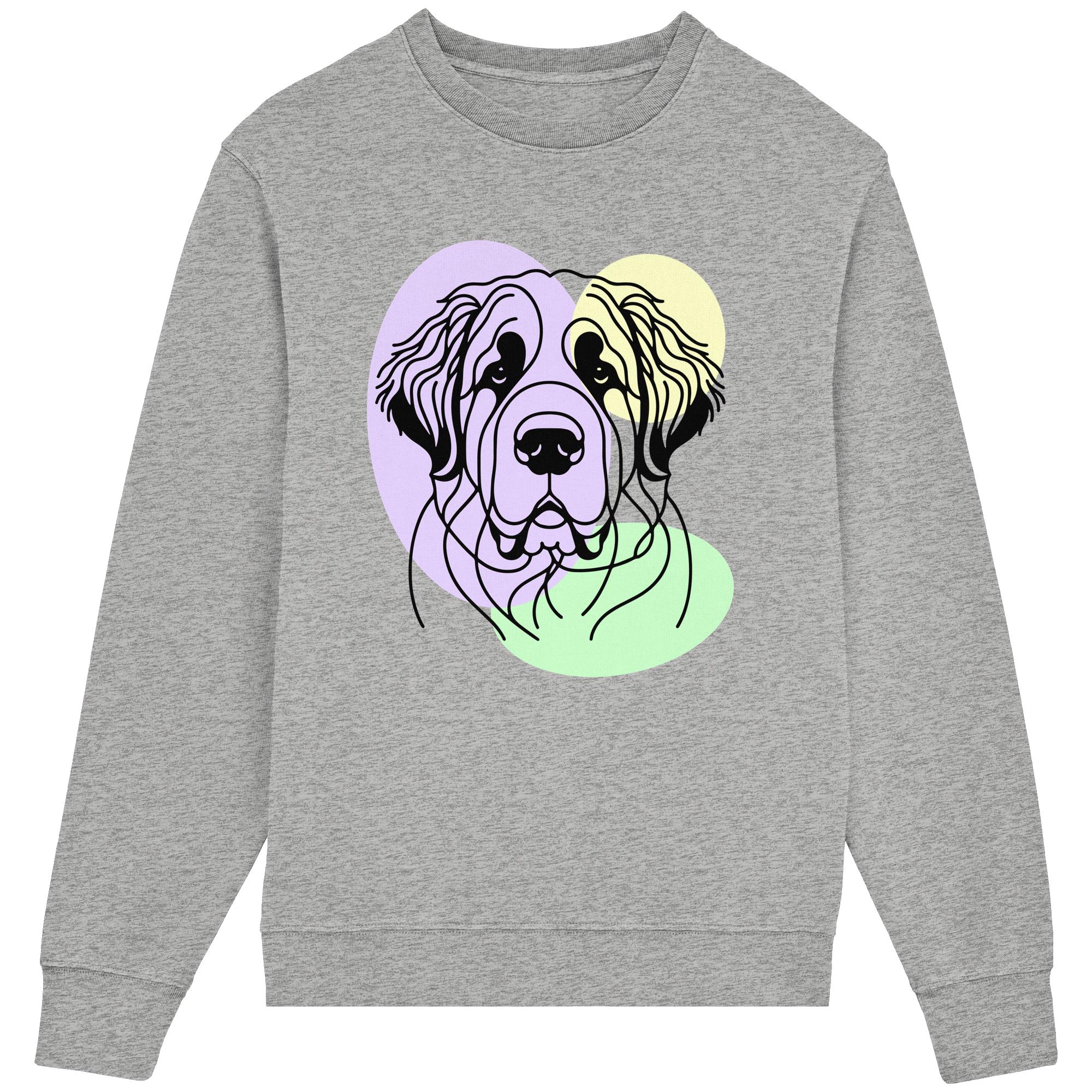 Line Art - Süßer Bernhardiner - Organic Lightweight Sweatshirt