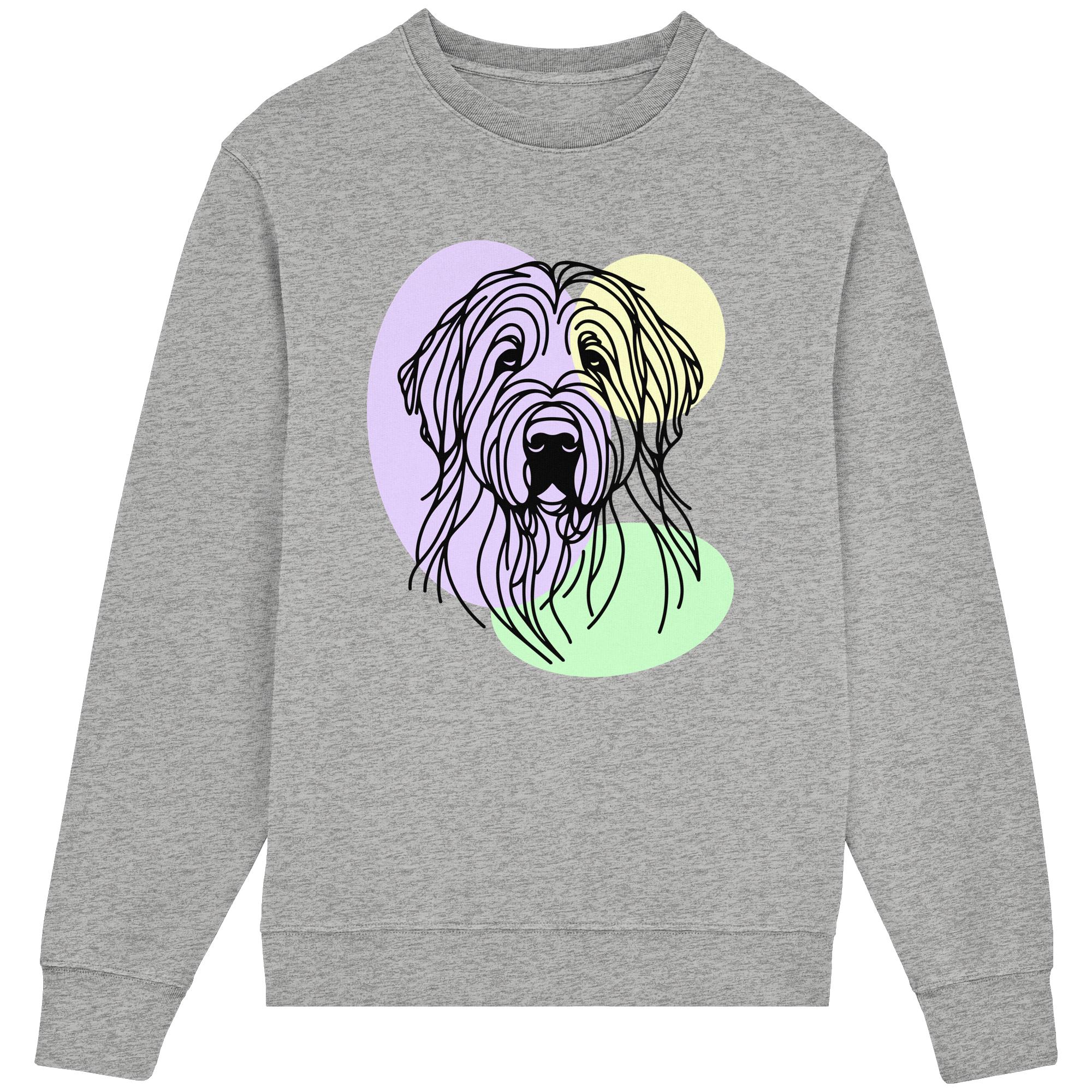 Line Art - Süßer Briard - Organic Lightweight Sweatshirt