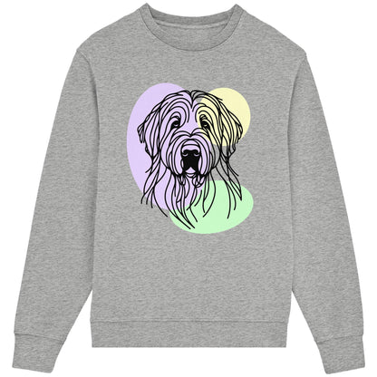 Line Art - Süßer Briard - Organic Lightweight Sweatshirt