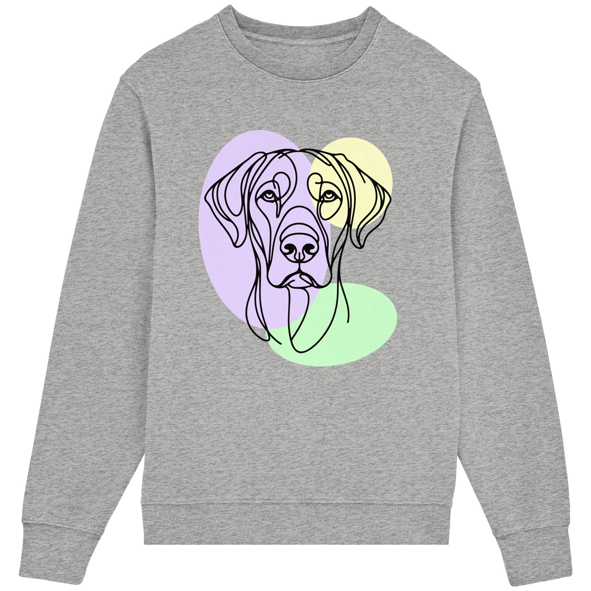 Line Art - Süßer Rhodesian Ridgeback - Organic Lightweight Sweatshirt