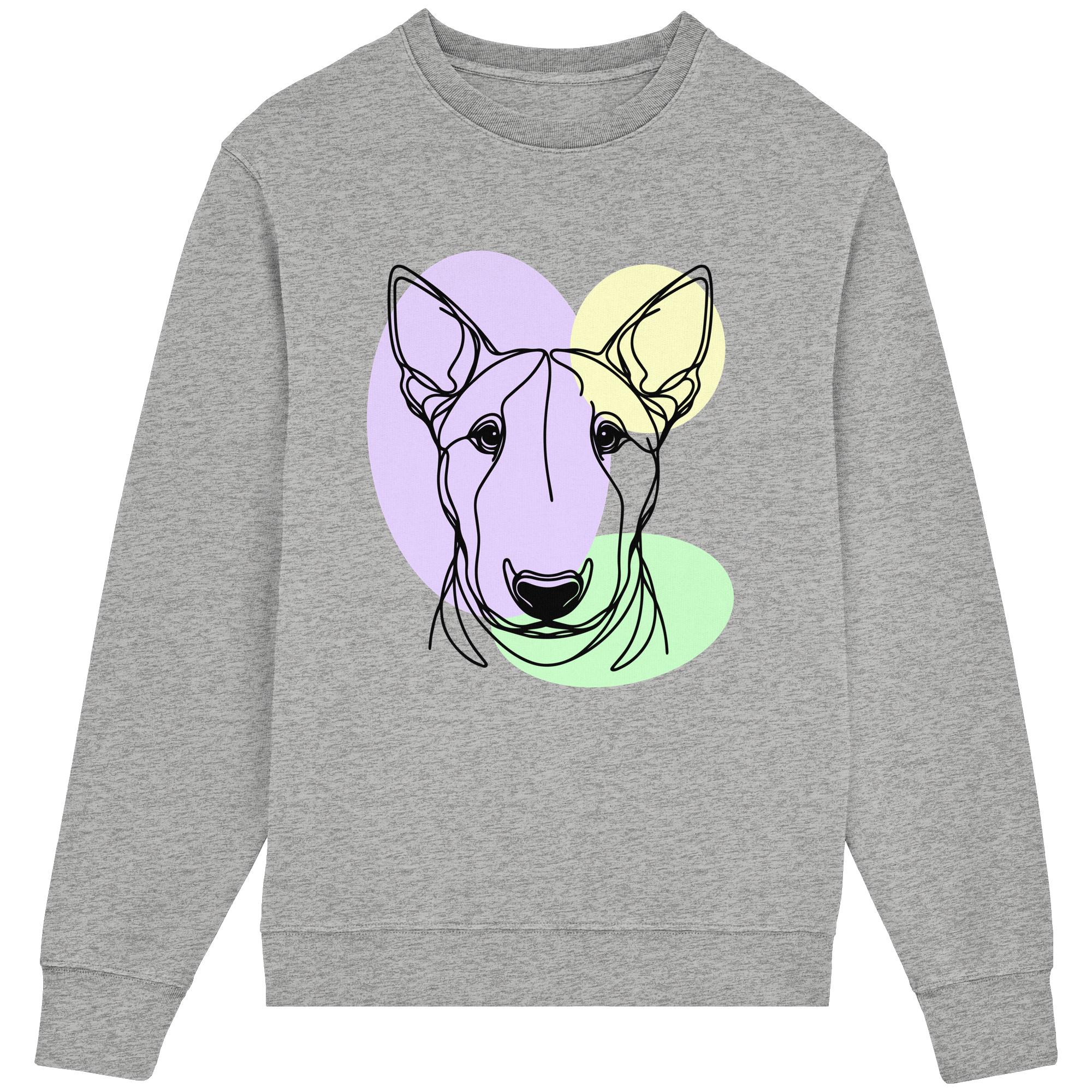 Line Art - Süßer Bullterrier - Organic Lightweight Sweatshirt