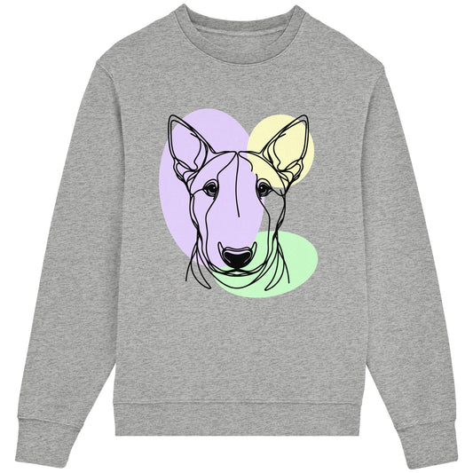 Line Art - Süßer Bullterrier - Organic Lightweight Sweatshirt