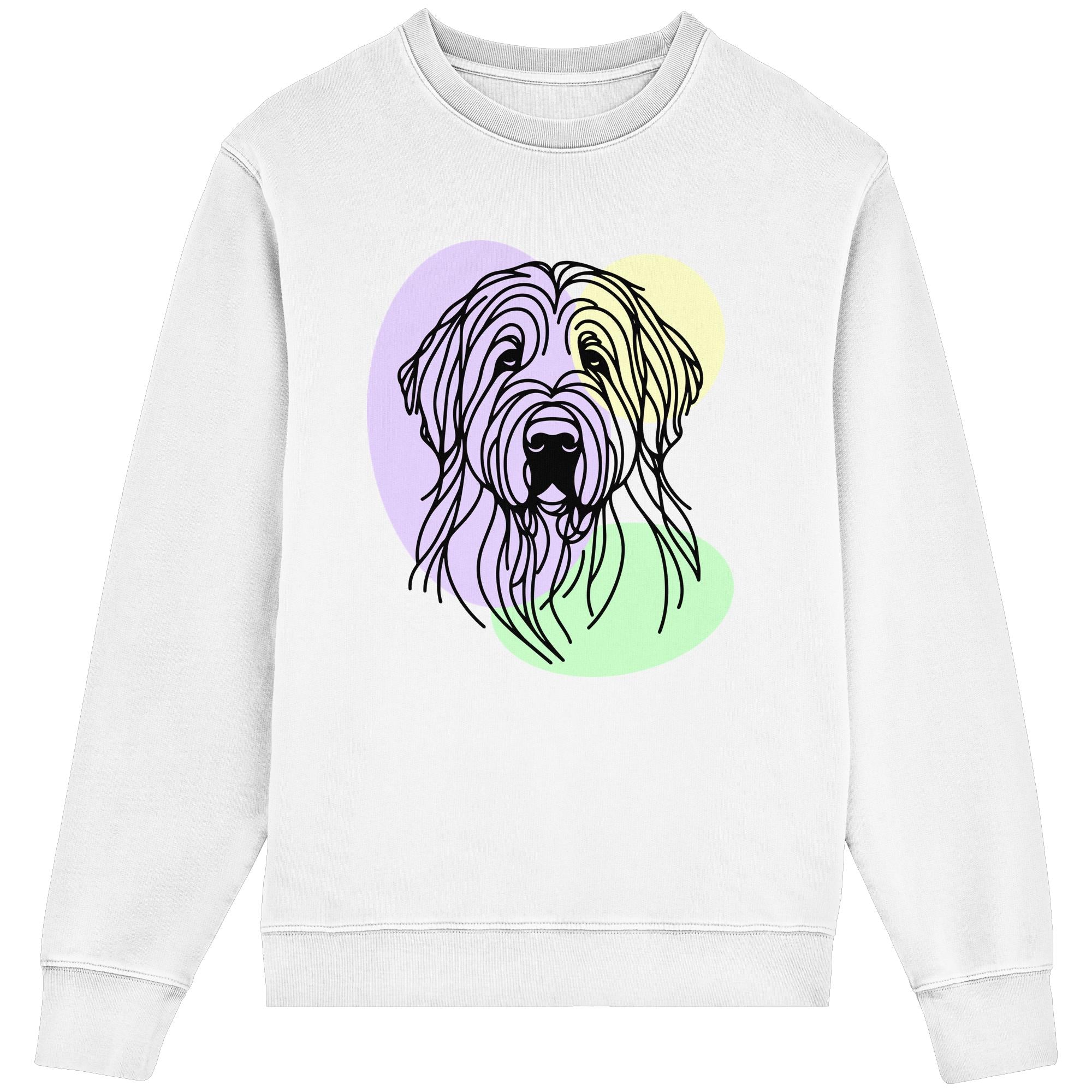 Line Art - Süßer Briard - Organic Lightweight Sweatshirt