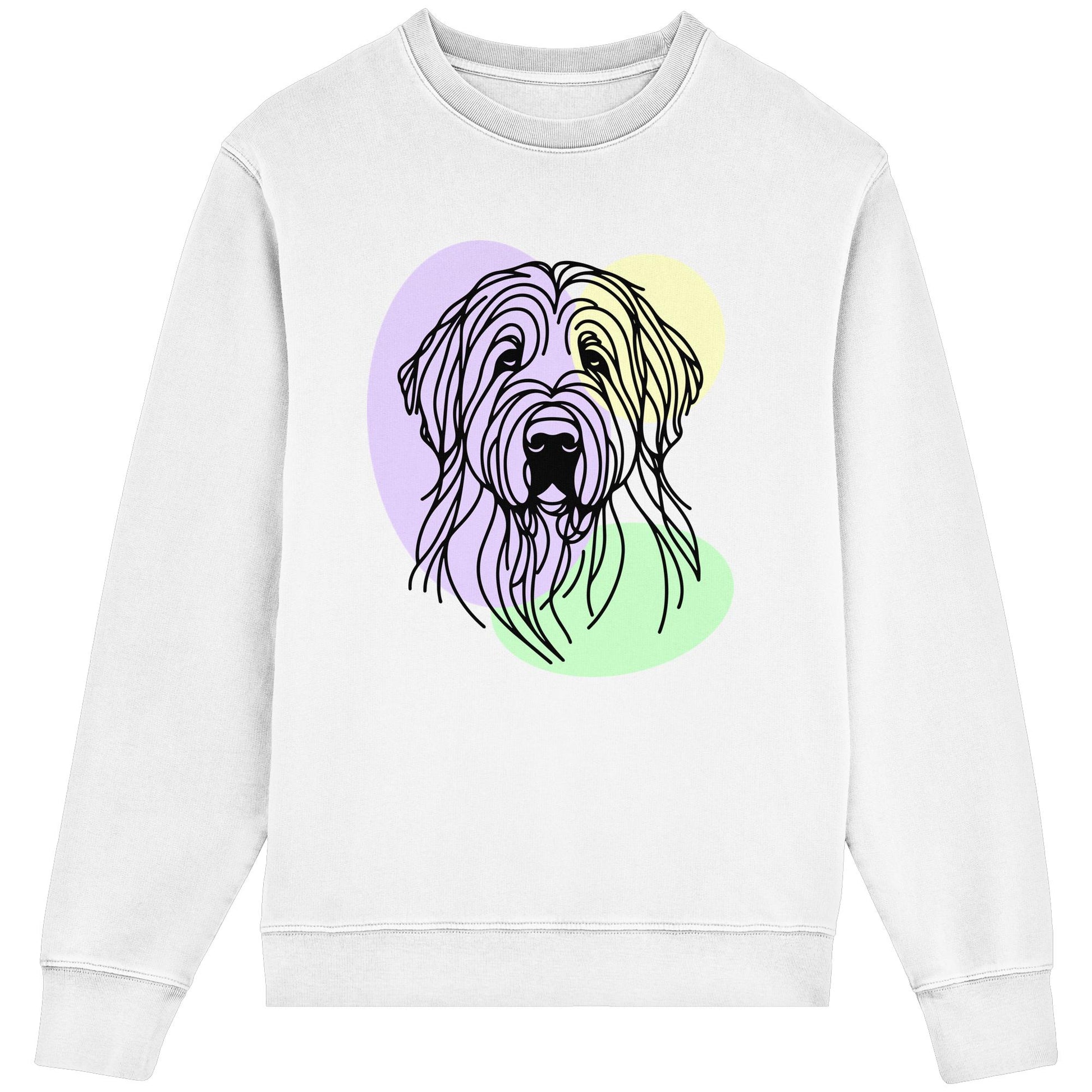 Line Art - Süßer Briard - Organic Lightweight Sweatshirt
