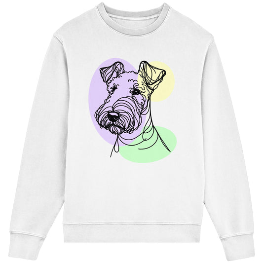 Line Art - Süßer Airedale Terrier - Organic Lightweight Sweatshirt