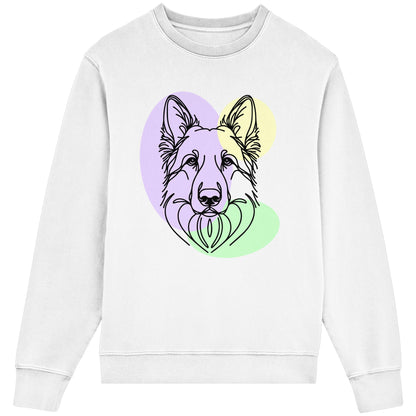 Line Art - Schäferhund - Organic Lightweight Sweatshirt