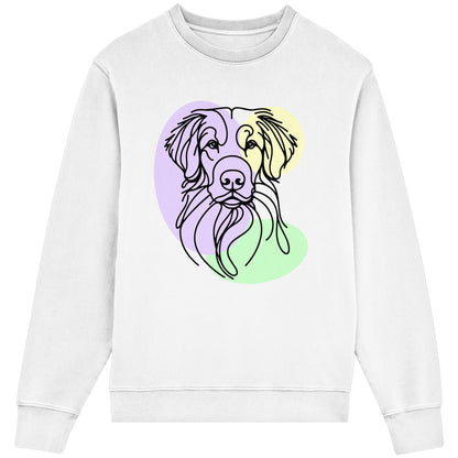 Line Art - Süßer Nova Scotia Duck Tolling Retriever - Organic Lightweight Sweatshirt