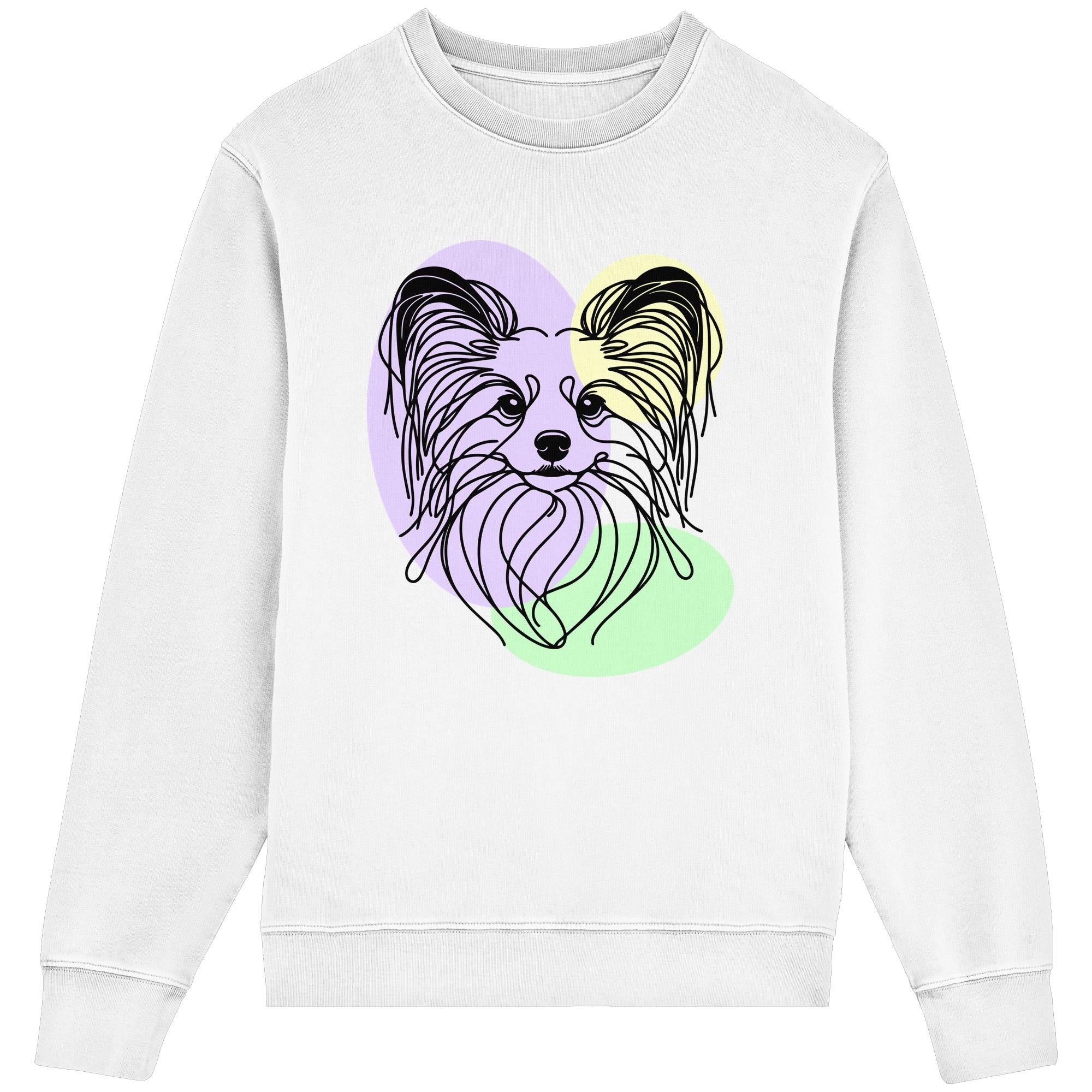 Line Art - Süßer Papillon - Organic Lightweight Sweatshirt