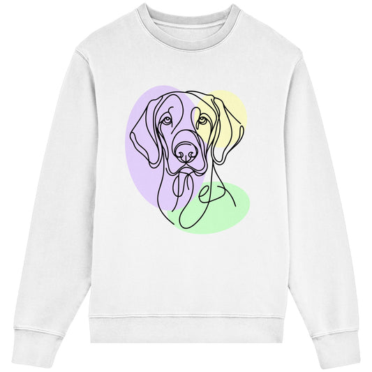 Line Art - Süßer Vizsla - Organic Lightweight Sweatshirt