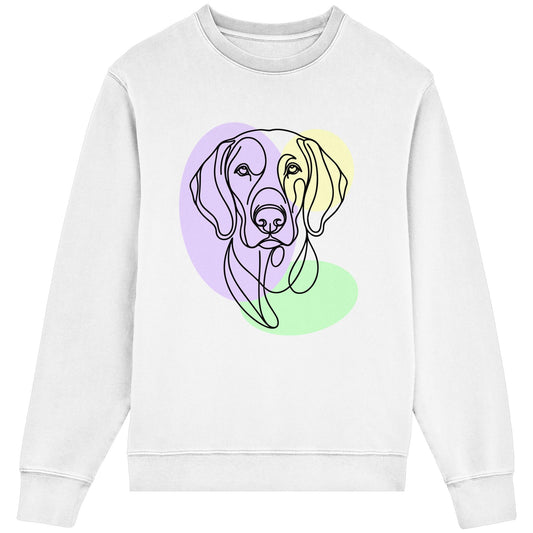 Line Art - Süßer Weimaraner - Organic Lightweight Sweatshirt