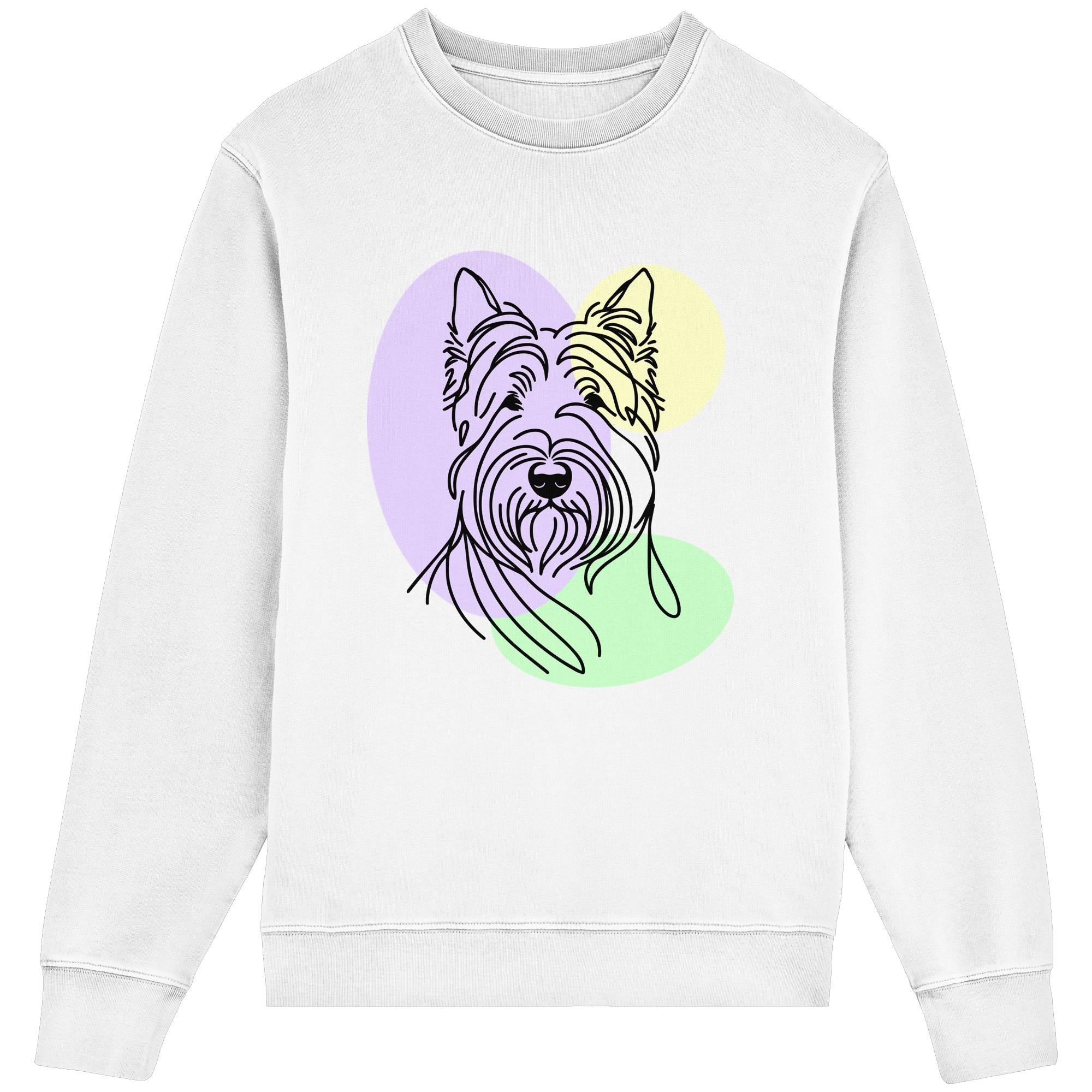 Line Art - Süßer Scottish Terrier - Organic Lightweight Sweatshirt