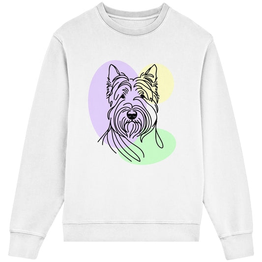 Line Art - Süßer Scottish Terrier - Organic Lightweight Sweatshirt