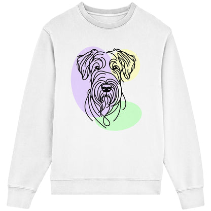 Line Art - Süßer Irish Terrier - Organic Lightweight Sweatshirt