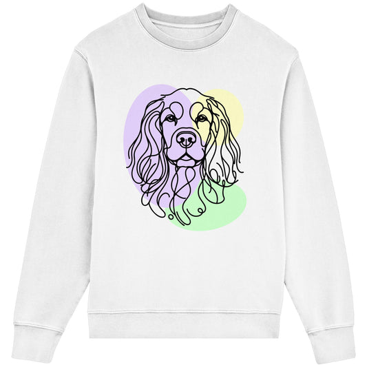 Line Art - Süßer Cocker Spaniel - Organic Lightweight Sweatshirt
