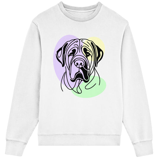 Line Art - Süßer Bullmastiff - Organic Lightweight Sweatshirt