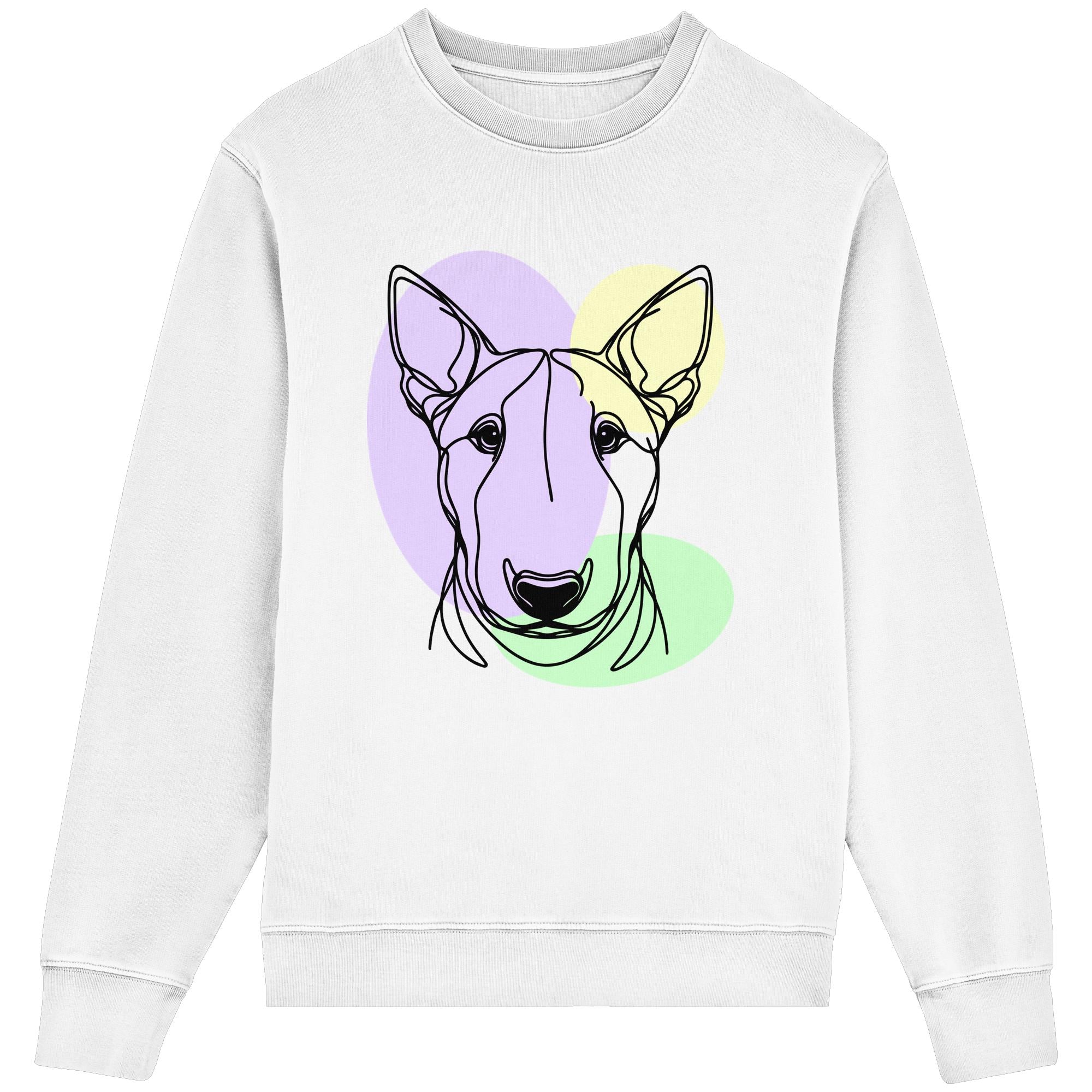 Line Art - Süßer Bullterrier - Organic Lightweight Sweatshirt