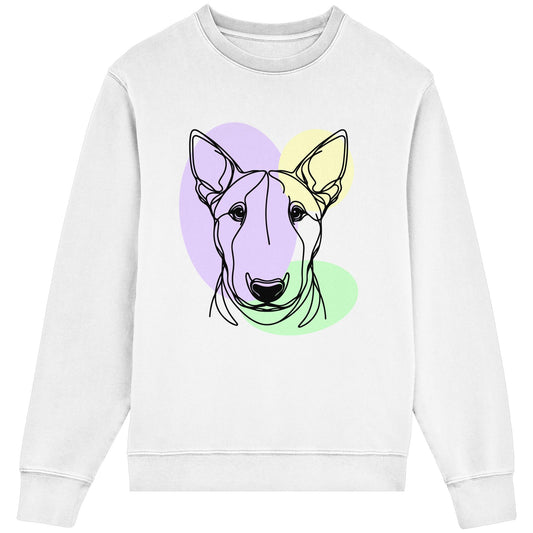 Line Art - Süßer Bullterrier - Organic Lightweight Sweatshirt