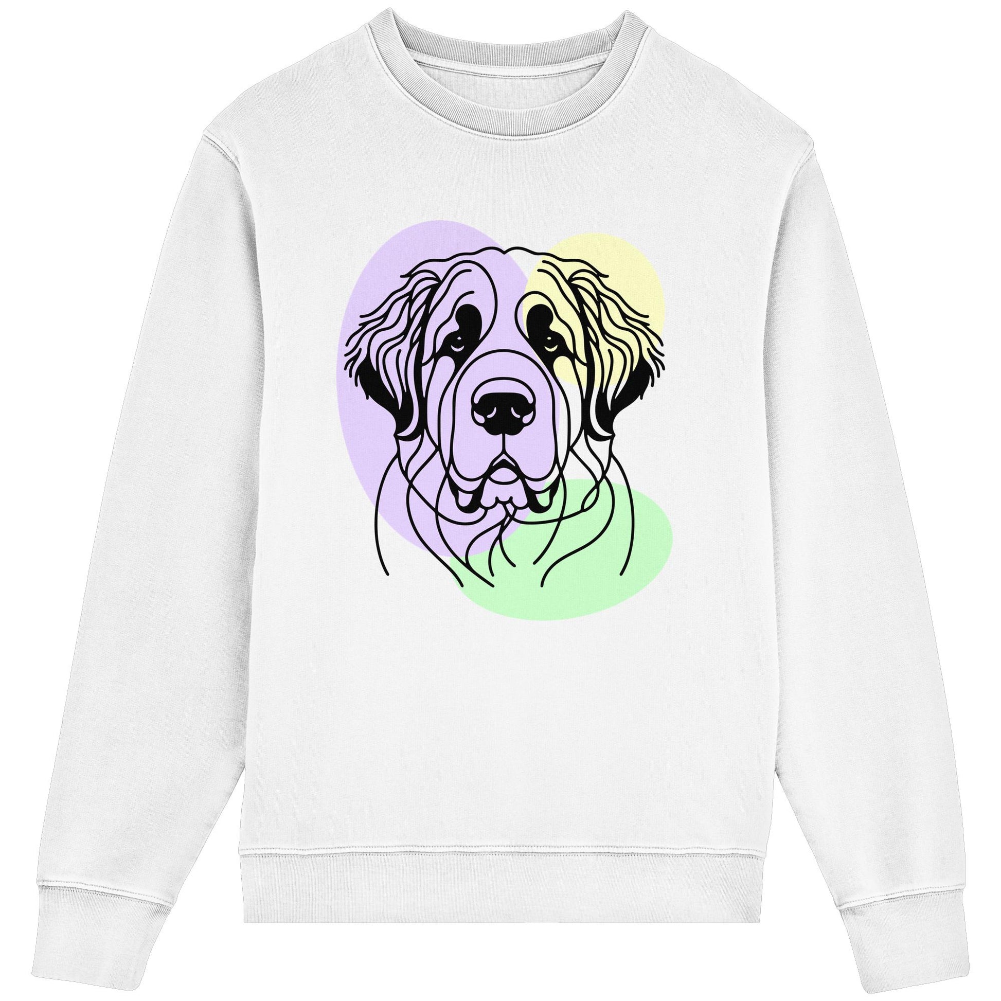 Line Art - Süßer Bernhardiner - Organic Lightweight Sweatshirt