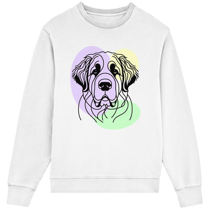 Line Art - Süßer Bernhardiner - Organic Lightweight Sweatshirt