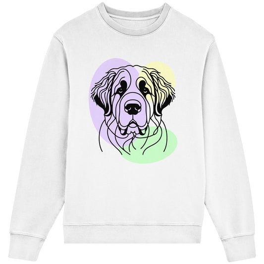 Line Art - Süßer Bernhardiner - Organic Lightweight Sweatshirt