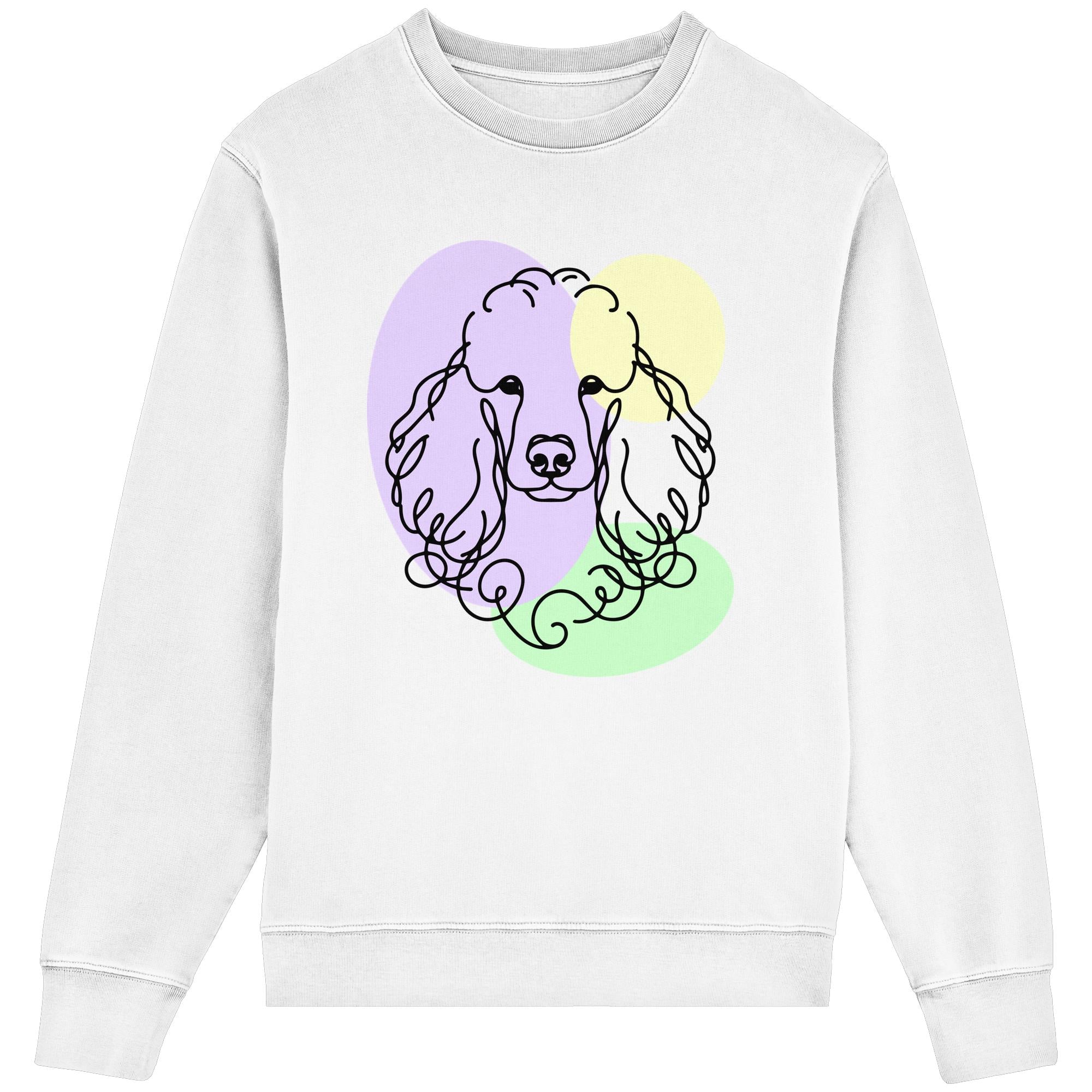 Line Art - Süßer Pudel - Organic Lightweight Sweatshirt