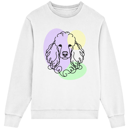 Line Art - Süßer Pudel - Organic Lightweight Sweatshirt